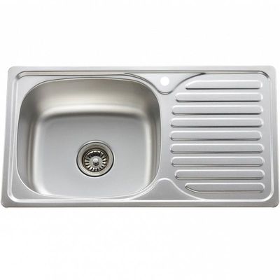 Мойка врезная UZ 6642L хром 660х420х180х0,8