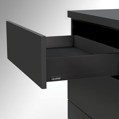 Ящик SMARTFLOW H106/FLOWBOX PUSH OPEN с доводчиком 400 Антрацит