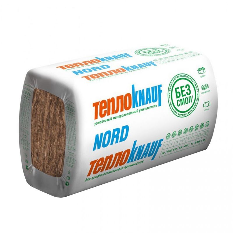 Теплокнауф. Утеплитель ТЕПЛОКНАУФ Nord. Утеплитель ТЕПЛОKNAUF Nord 1230*610*50 мм (9м2). Утеплитель Кнауф Норд 50 мм. ТЕПЛОКНАУФ Норд 1230х600х100.