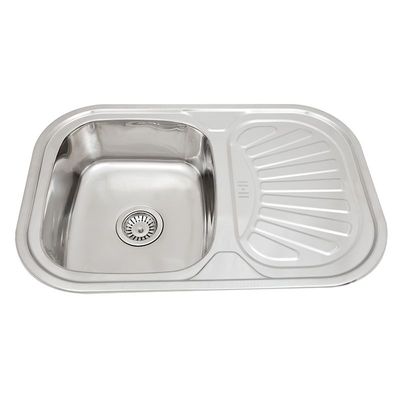 Мойка врезная UZ 7549 хром 750х490х180х0,8