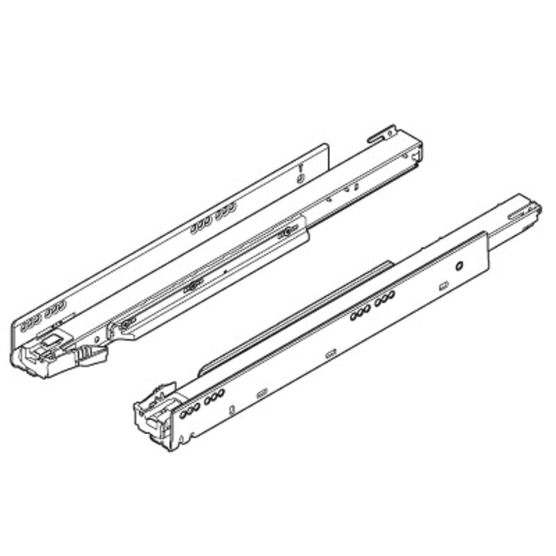 Направляющие к корпусу - "LEGRABOX" - "40 кг" - "Blumotion (S)" - НД 350 мм - (L+R)