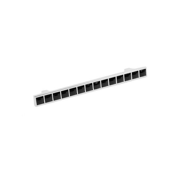 Ручка мебельная CRYSTAL RS420CP/CrBl.4/128