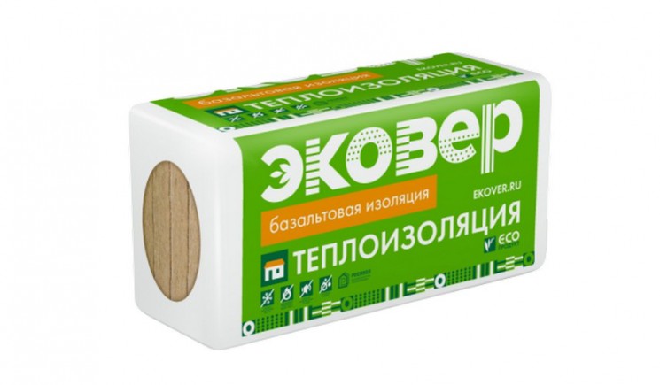 Утеплитель Эковер Лайт 45кг/м3 (1000х600х100х6 штук) (3,6 кв.м)