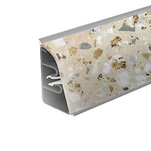 Плинтус для столешницы АР740 Камешки 37*24*3000 (ф-ра 1237) (12), шт.