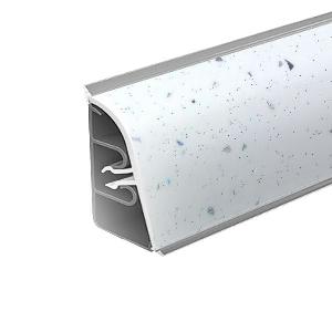 Плинтус для столешницы АР740/850 Белая искра 37*24*3000 (ф-ра 1110)  (12), шт.