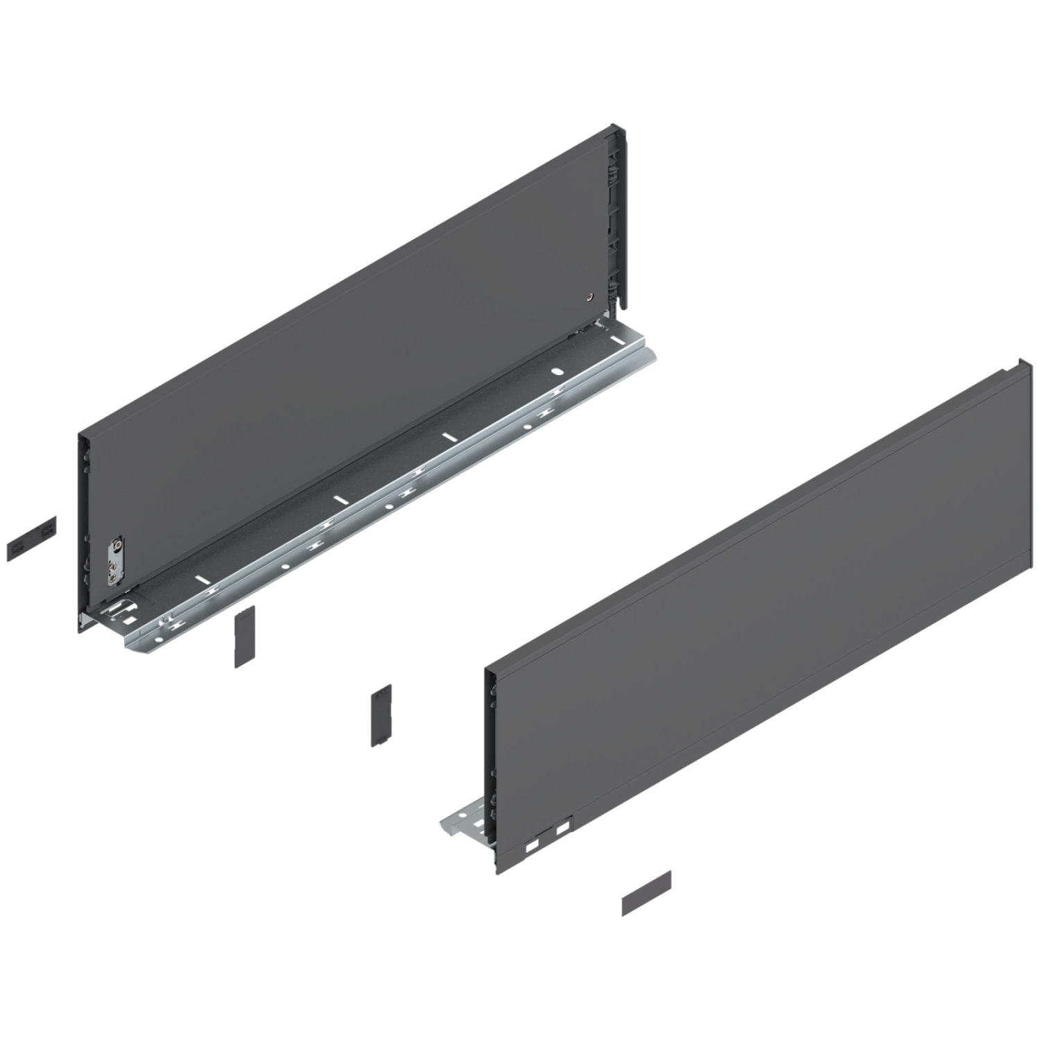 Царга "C" Legrabox 550мм, орион серая, R+L  с заглушками(1)