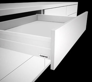 Ящик ALPHABOX Push-Open с доводчиком 500мм , белый