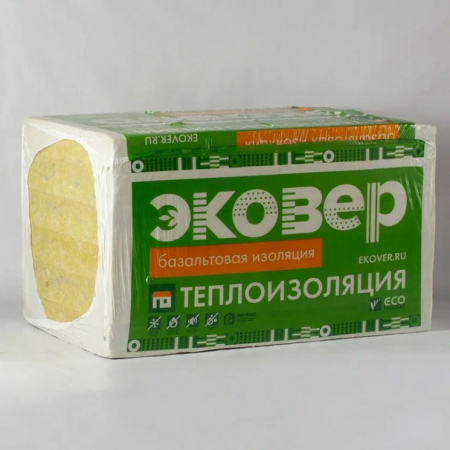 Утеплитель Эковер Стандарт  50кг/м3 (1000х600х100х6 штук)