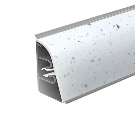Плинтус для столешницы АР740/850 Белая искра 37*24*3000 (ф-ра 1110)  (12), шт.