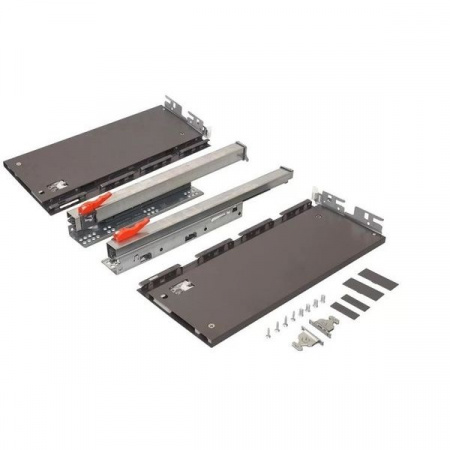 Ящик SMARTFLOW H192/FLOWBOX PUSH OPEN с доводчиком 400 Антрацит