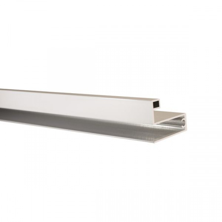 Профиль горизонтальный нижний c камерой Белый глянц 6 м (узкая система)