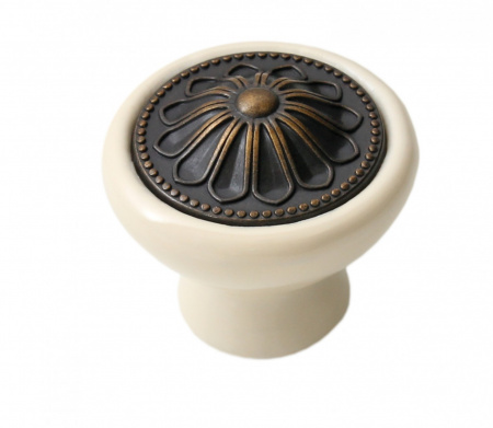 Ручка мебельная CERAMICA RC107AB.4/W